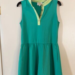 Elegant Teal Sleeveless Mini Dress